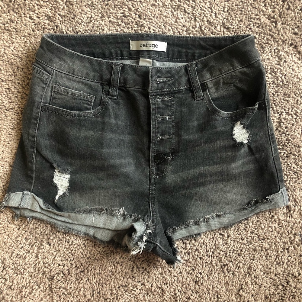 Black high waisted shorts